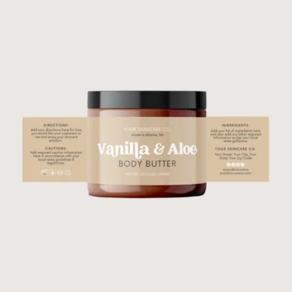 Body Butter Labels