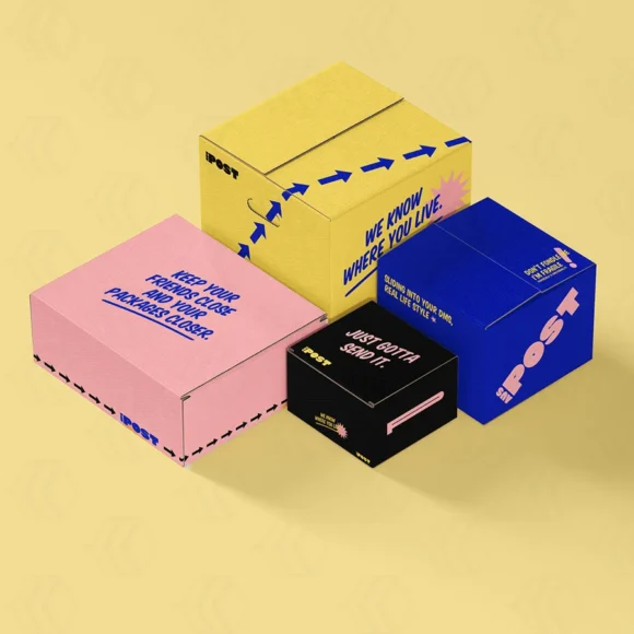 Colored Shipping Boxes