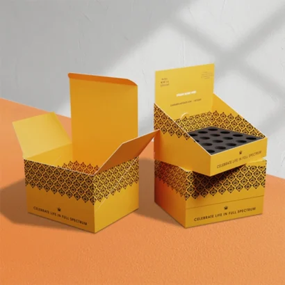 Custom Packaging USA, Custom Printed Boxes - 1-2-3 bottom display lid