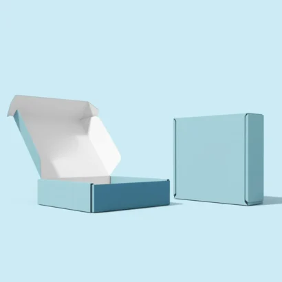 Custom Packaging USA, Custom Printed Boxes - Blue Mailer Box