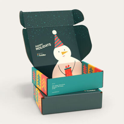 Custom Packaging USA, Custom Printed Boxes - Christmas Mailer Boxes