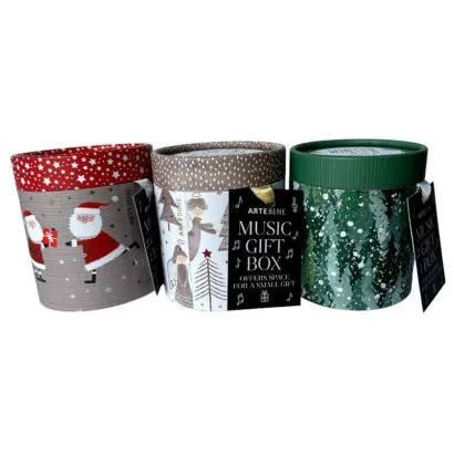 Custom Packaging USA, Custom Printed Boxes - Christmas Round Boxes