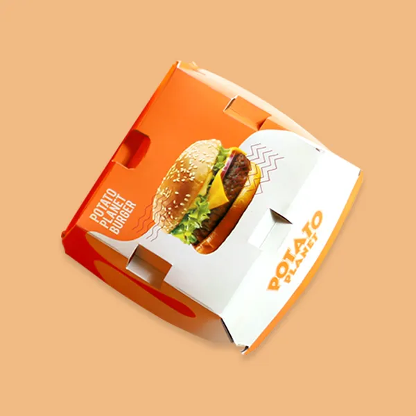 Custom Packaging USA, Custom Printed Boxes - Frozen Burger Box