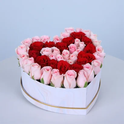 Custom Packaging USA, Custom Printed Boxes - Heart Flower Boxes