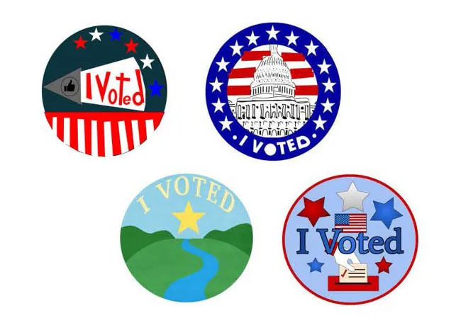 I Voted Stickers