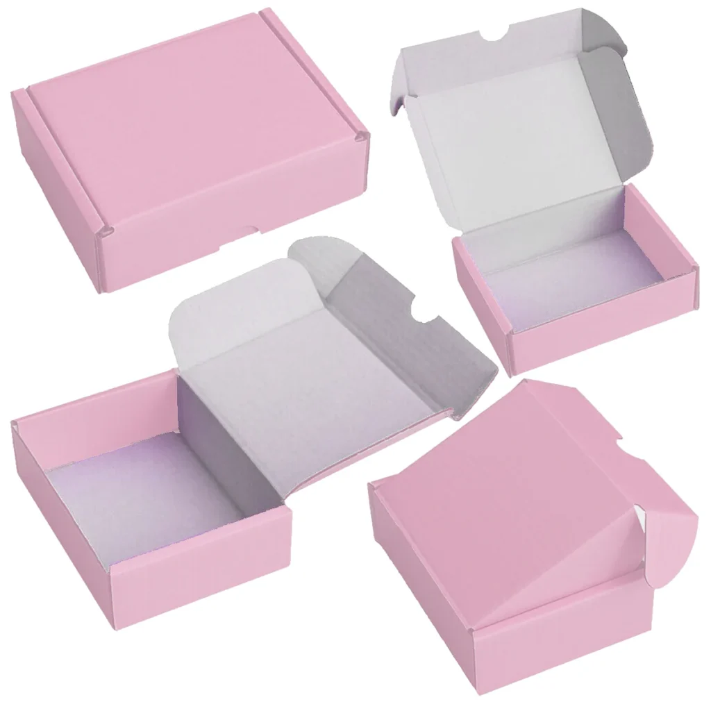 Pink Shipping Boxes