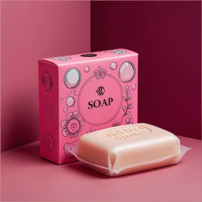 Custom Packaging USA, Custom Printed Boxes - Pink Soap Box