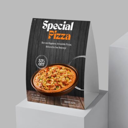 Custom Packaging USA, Custom Printed Boxes - Pizza Table Tents
