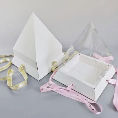 Custom Packaging USA, Custom Printed Boxes - Pyramid Cake Boxes