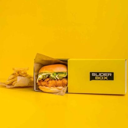 Custom Packaging USA, Custom Printed Boxes - Slider Burger Boxes