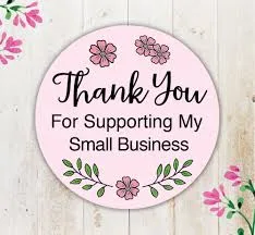 Custom Packaging USA, Custom Printed Boxes - Thank You For Supporting My Small Business Stickers