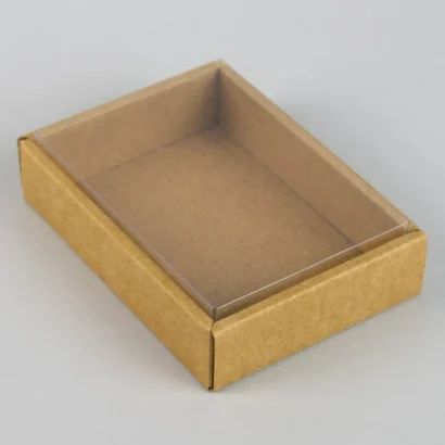Custom Packaging USA, Custom Printed Boxes - Clear Lid Boxes With Kraft Base