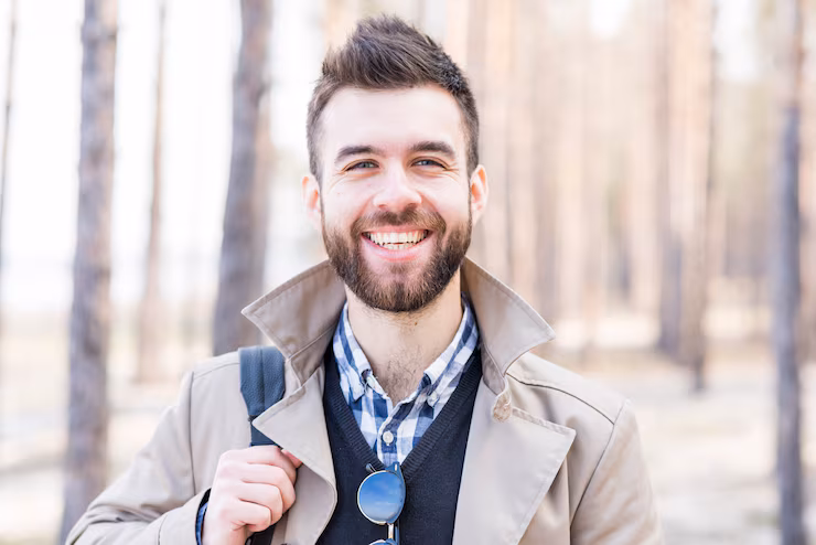 portrait smiling young